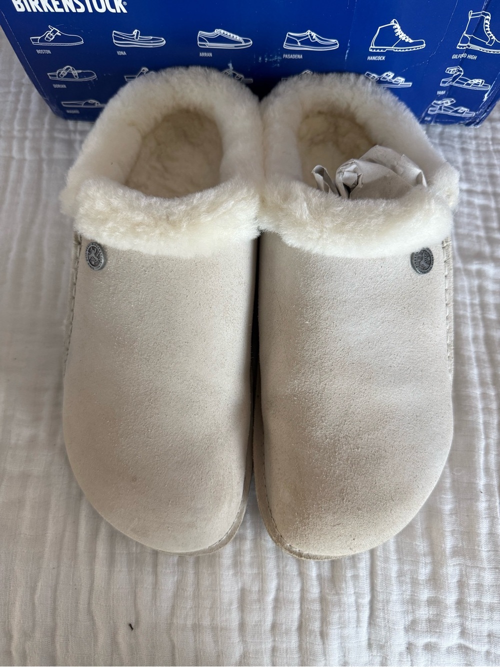 NIB Birkenstock Zermatt Premium Suede Leather Clog Size 39 Medium/Narrow - Picture 2 of 7